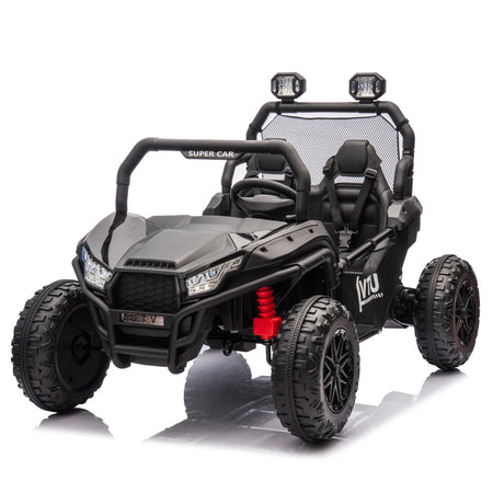 24V Two-seater Kids Ride On UTV W/Parents Control,400W Super Power,Four-wheel suspension,LED Light with Rear searchlight AXSSIBLZ