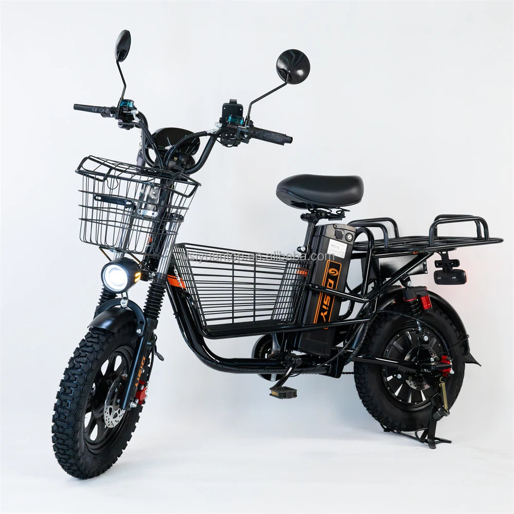 Clark is hot selling Disiyuan Factory Price Long Range 48V Electric Cub Bike 350W Electric Scooter Bicycle for Adult AXSSIBLZ