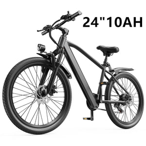 26" 24" Electric Bike For Adults With 500W Powerful Motor 36V 374Wh/468Wh Battery, Up To 30 Miles, 19 MPH,Electric Mountain Bike AXSSIBLZ