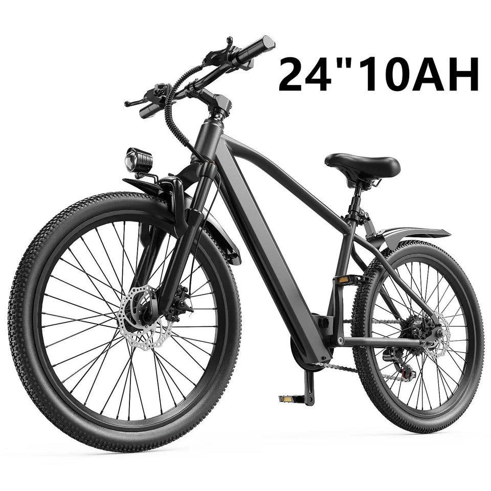26" 24" Electric Bike For Adults With 500W Powerful Motor 36V 374Wh/468Wh Battery, Up To 30 Miles, 19 MPH,Electric Mountain Bike AXSSIBLZ