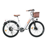 women's Ebike Electric Bicycle 26" 250W mid motor City Ebike Pedelec with Bicycle Basket Cup HolderSports Entertainment Cycling AXSSIBLZ