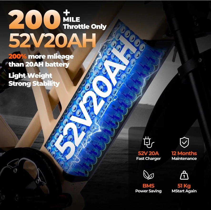 1000W mountain adult electric bicycle 48V20AH motorcycle style electric bicycle 20 inch dual oil disc off-road electric bicycle AXSSIBLZ