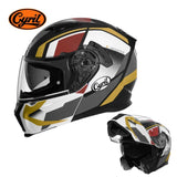 Motorcycle Helmet Dual Visor Modular Flip up Full Face Helmet for Adult Men and Women DOT ECE Approved AXSSIBLZ