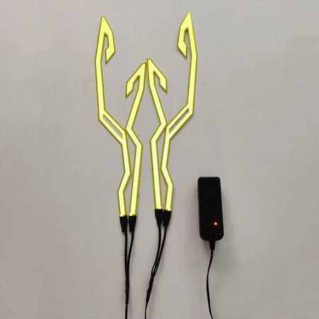 Cycling Motorcycle Helmet LED Cold Light Self-adhesive Reflective Luminous Sticker Strip Modified Waterproof Decoration AXSSIBLZ