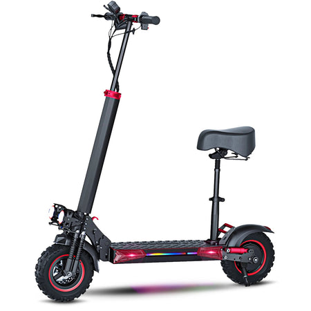 1200W Electric Scooter with Seat for Heavy Adult, Max 35miles Range, 11'' Off-road Tires, Fast E-scooter for Commuting AXSSIBLZ