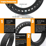 Solid Tire Electric Scooter 8.5 inches Rubber Tire 8.5'' Wheel - AXSSIBLZ
