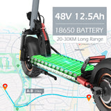 Scooters Electric 800W Peak Power 48V12.5AH Battery City Transportation Electric Scooter 10-inch All-terrain Tire Fold EScooters AXSSIBLZ