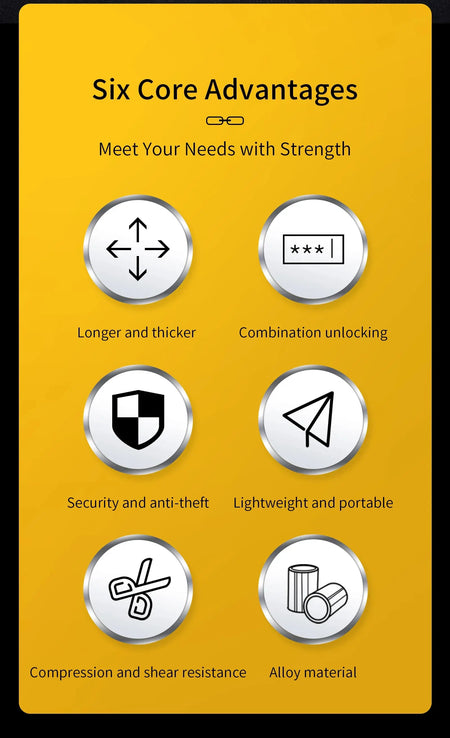 Anti-Theft Password Chain Lock - AXSSIBLZ
