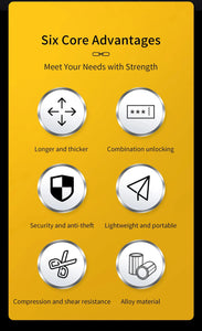 Anti-Theft Password Chain Lock - AXSSIBLZ