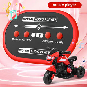 Kids Electric Tricycle, Kids Motorcycle Ride-on Car Toy, 3-Wheel Battery Powered Motorbike for Kids 1-6 Years Old, Forward Rever AXSSIBLZ