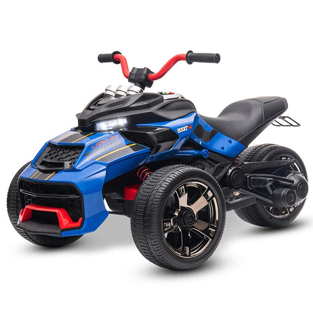 12V Kids ATV Ride On Toy Three-Wheel Electric Vehicle for 3-8y Kids Gifts Battery Powered Car Toys with Lights,Music AXSSIBLZ