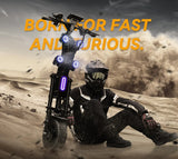 8000W dual drive off-road electric scooter, 60V50AH, 80KM/h and 100km range, hydraulic shock absorber 13 inch off-road wheels AXSSIBLZ