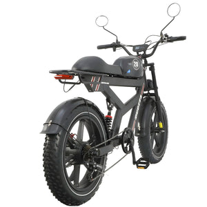 Electric Motorcycle Adults 750Watt 52V27AH Lithium Battery Electric Bikes Full Suspension Hydraulic Brake 20*4 Fat Tire Bicycle AXSSIBLZ