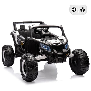 Kids UTV With Remote Control, 24V Ride On Car, Battery Powered Electric Vehicles, Spring Suspension, 200W Motor, Metal Frame AXSSIBLZ