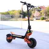 Foldable 5000W Dual Motor Adult Electric Scooter 11 inch Off-road Tyres 52V-26AH Max Speed 65KM/H Max Range 80KM Hydraulic Brake AXSSIBLZ