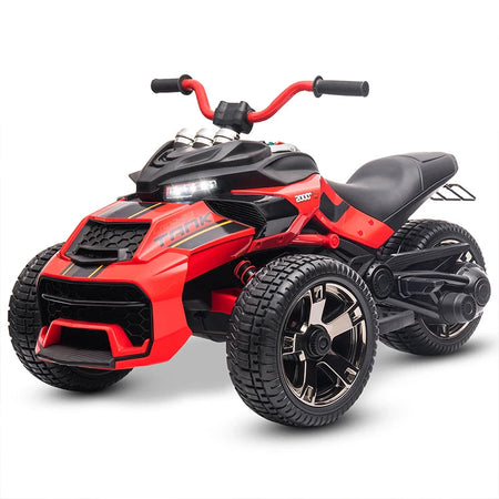 12V Kids ATV Ride On Toy Three-Wheel Electric Vehicle for 3-8y Kids Gifts Battery Powered Car Toys with Lights,Music AXSSIBLZ