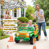 Funappy Birthday on Wheels Kids Electric Ride-On Car – 4WD Off-Road, Dual Seats, Remote Control, Bluetooth, for Ages 3-8 AXSSIBLZ