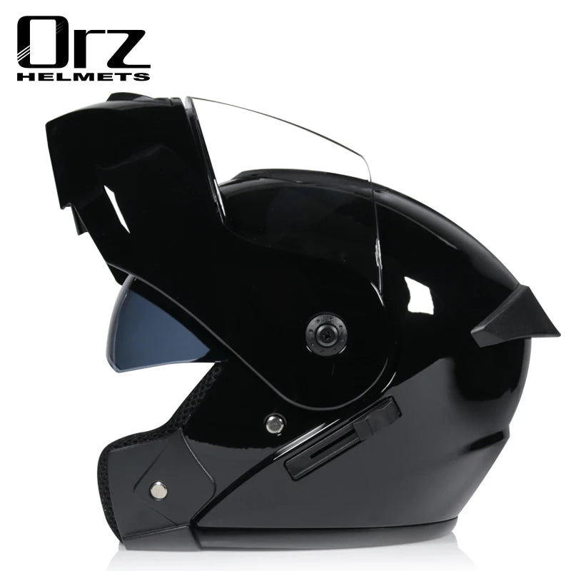 Casco capacetes double dual lens helmet motorcycle helmet full face helmets downhill racing helmets motorfiets helm AXSSIBLZ