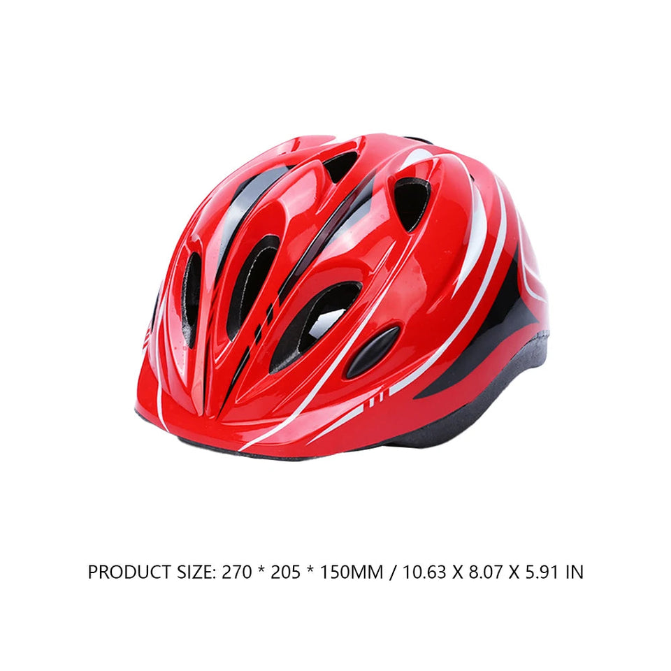 Child Bicycle Helmet Kids MTB Road Bike Helmets Safe Breathable Protection Headgear with Kneepads for Outdoor Sports Headpiece AXSSIBLZ