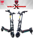 Original Kaabo Wolf Warrior X 10inch 60V 21Ah 60V 28Ah Battery Top speed 70km/h Electric Scooter with Hydraulic Shock Absorption AXSSIBLZ