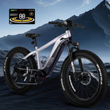 750W off-road electric bicycle 52V 17Ah 26 inch 4.0 fat tire with USB port and Bluetooth APP LCD screen 9-speed AXSSIBLZ
