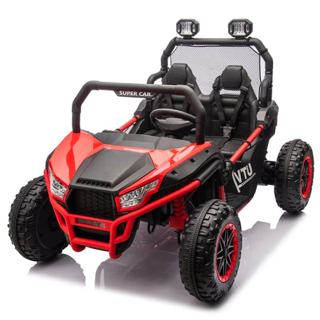 24V Two-seater Kids Ride On UTV W/Parents Control,400W Super Power,Four-wheel suspension,LED Light with Rear searchlight AXSSIBLZ