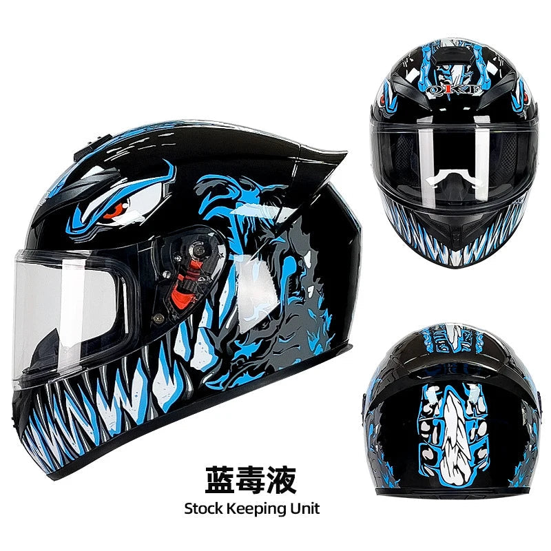 DOT Men and women motorcycle helmets are safe in winter Four Seasons Knights can be equipped with Bluetooth motorcycle helmets AXSSIBLZ