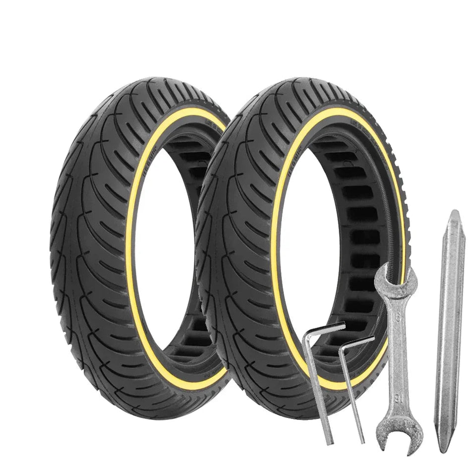 8.5 Inch Honeycomb Soild Tires for Xiaomi M365 1S Pro Electric Scooter Updated Wear-resistant Explosion-proof Damping Tires AXSSIBLZ