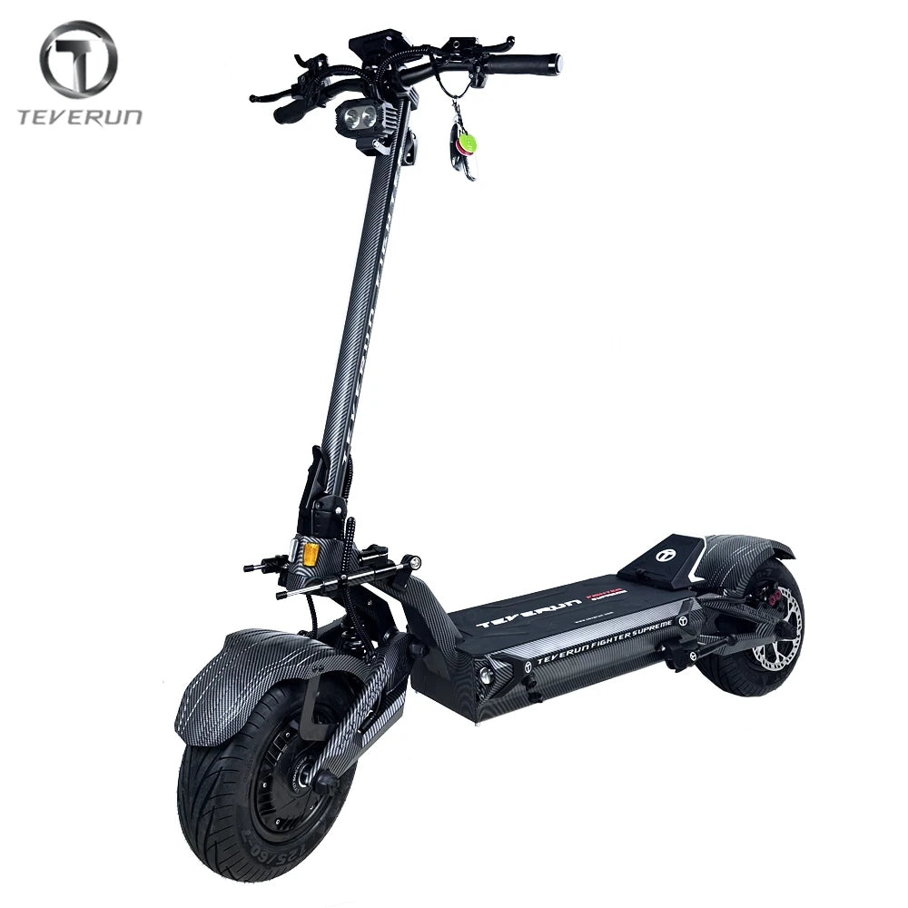 EU Stock Newest 2025 Teverun Fighter 7260R 72V 60Ah Peak Power 10000W Motor With GPS PKE Function Electric Scooter AXSSIBLZ
