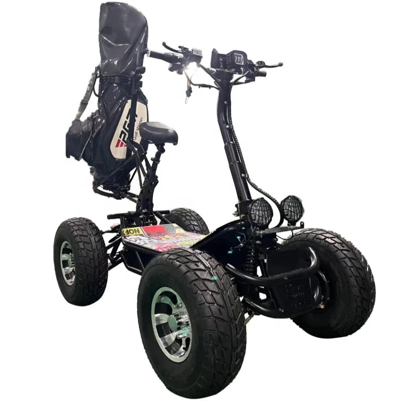 Unisex 8000W Off-Road Electric Scooter Popular 60V 60Ah Foldable ATV for Adults Four-Wheel Scooter with Optional Seat AXSSIBLZ