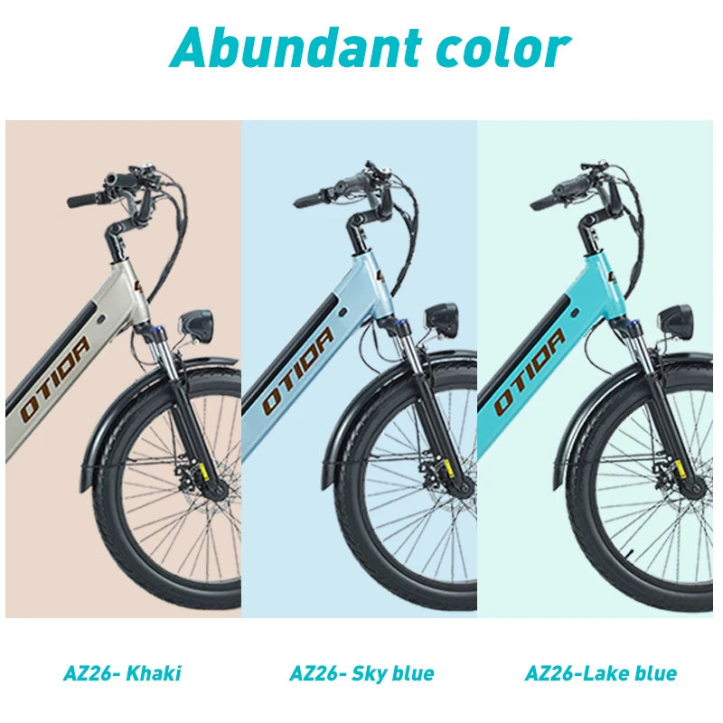 AZ26 PowerTrail 1000W E-Mountain Bike – 48V, 20AH, 26” Wide Tires for Off-Road Adventure AXSSIBLZ