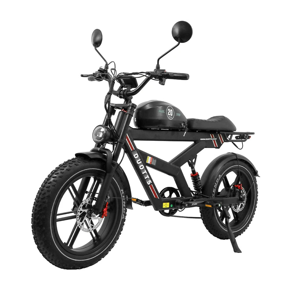 Electric Motorcycle Adults 750Watt 52V27AH Lithium Battery Electric Bikes Full Suspension Hydraulic Brake 20*4 Fat Tire Bicycle AXSSIBLZ