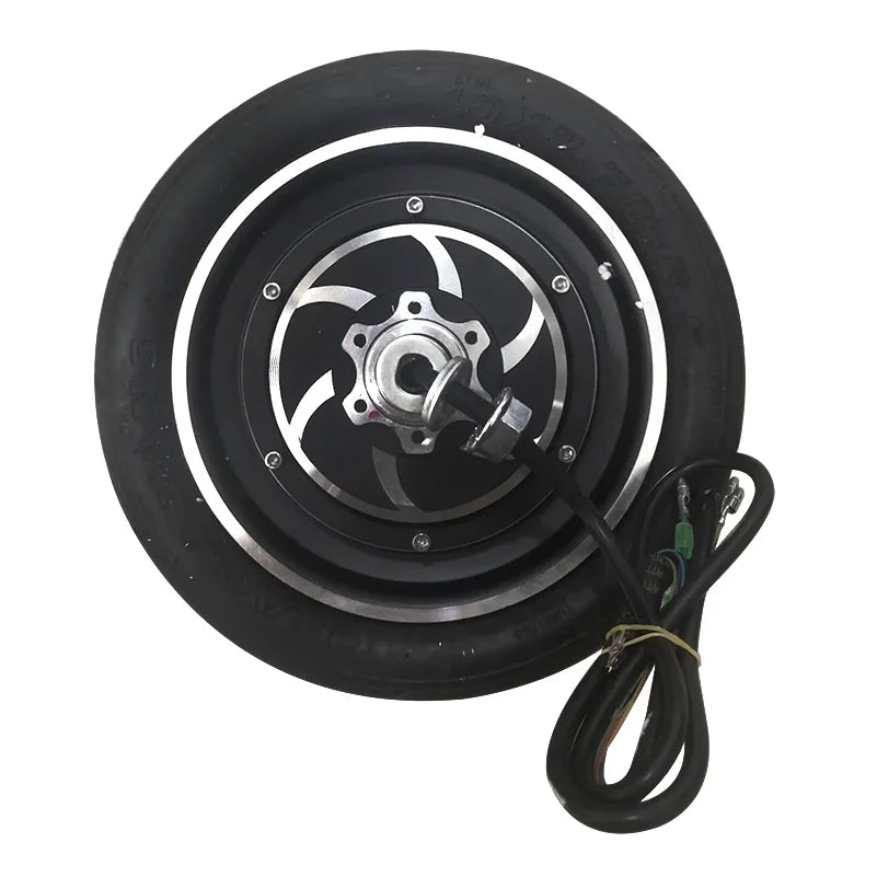Motor For 10 Inch Electric Scooter 36v 350W 48v 500w Hub 10x2.70-6.5 Tubeless Vacuum Tire AXSSIBLZ