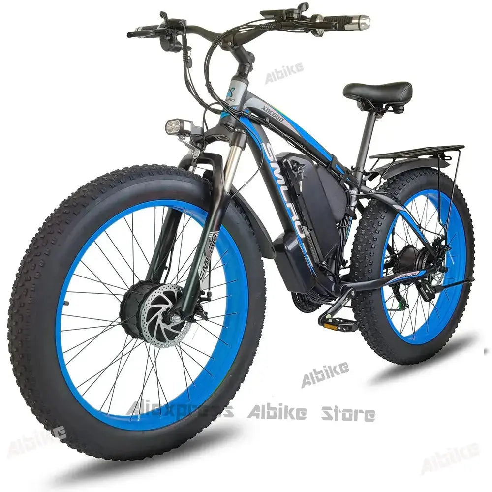 Blue Ebike 21 Speed Electric-Bike