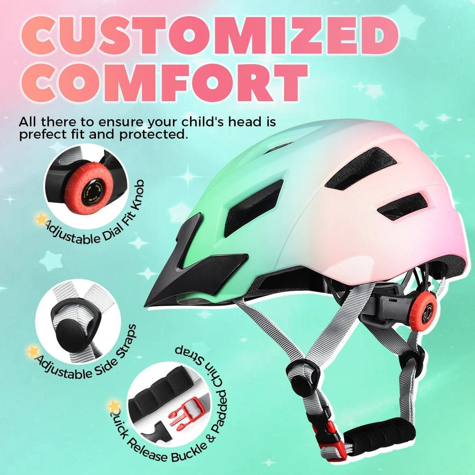 Kids Helmet for Children Bicycle Safety Cycling Boys Girls Outdoor Sports Protection Cap MTB Balance Bike Roller Skating Helmets AXSSIBLZ