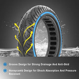 8.5 Inch Honeycomb Soild Tires for Xiaomi M365 1S Pro Electric Scooter Updated Wear-resistant Explosion-proof Damping Tires AXSSIBLZ