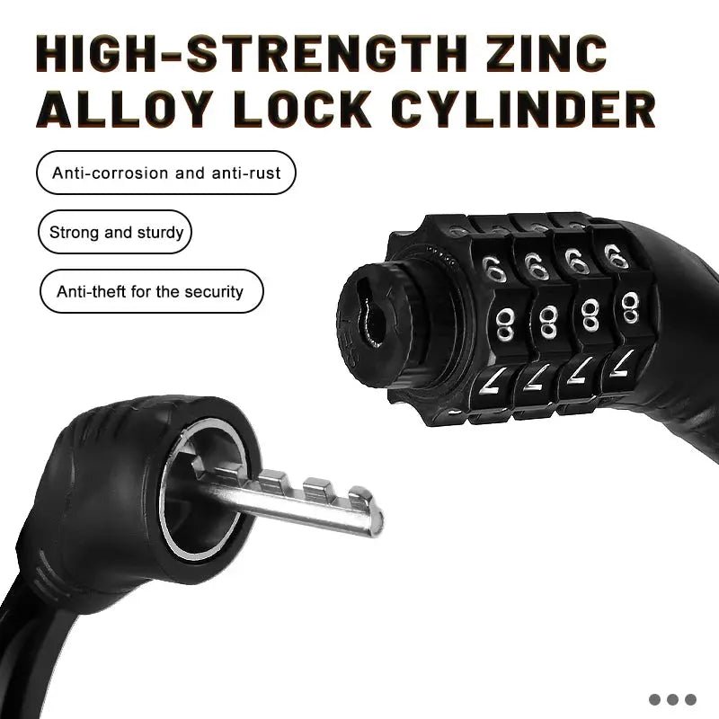 X-TIGER Portable Universal 4 Digit Password BicyclePadlock - AXSSIBLZ