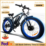 Baolujie 2000W Electric Bike with 20AhRemovable Battery 26"×4"Fat Tire Ebike for Adults 35MPH 80MilesElectric Bicycles AXSSIBLZ