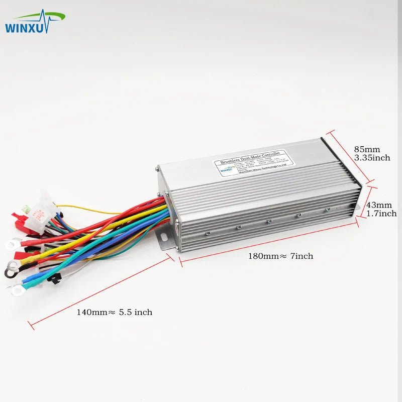 36V 48V 800W 35A Electric Scooter Brushless Motor Universal Controller LCD Speed Display Throttle Kit for Motorcycle Bicycle AXSSIBLZ