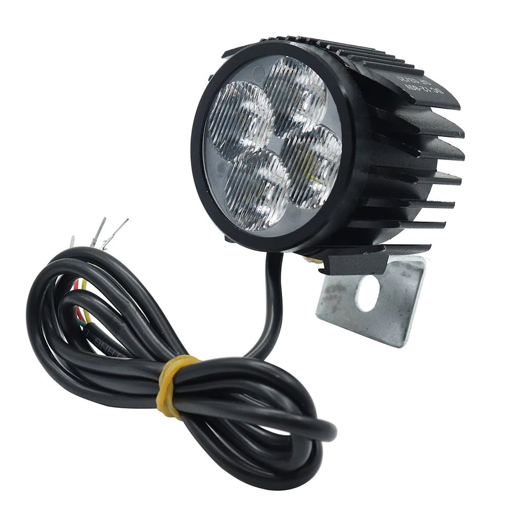 2 In 1 Horn Headlight Electric Scooter Big Front Light For KUGOO M4 PRO 12-80V Motorcycle Big Front Light Lamp With Horn AXSSIBLZ