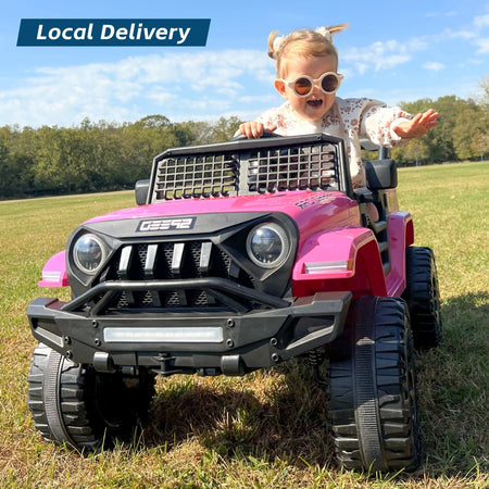12V Ride On Car, Electric Car for Kids, 12V Ride on Toys, Kids Cars with 3 Speeds Adjustable w/Bluetooth, Parent Remote Control AXSSIBLZ