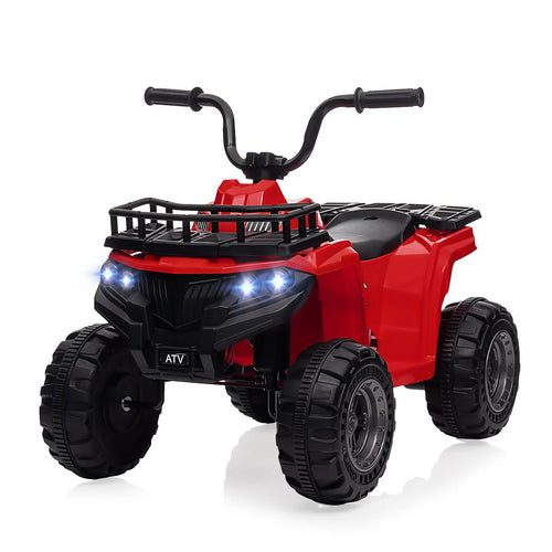 12V Kids Ride On Electric ATV, Ride Car Toy with Bluetooth Audio,High/Low Speed, LED Headlights, Battery Indicator & Radio AXSSIBLZ