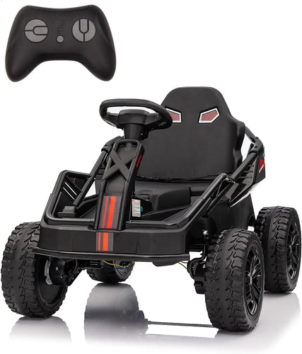 24V Ride On Truck Car, Electric Utv Car with Remote Control, 4 Shock Absorbers, Safety Belt, 16'' Wide Seat, Music, 4WD Power AXSSIBLZ