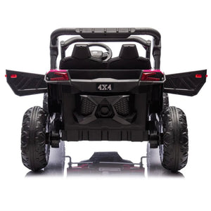 24V Two-Seater Kids Ride On UTV W/Parents Remote Control,Four-Wheel Suspension,Anti-collision bar,Music,Bluetooth for Kids 3+. AXSSIBLZ