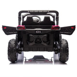24V Two-Seater Kids Ride On UTV W/Parents Remote Control,Four-Wheel Suspension,Anti-collision bar,Music,Bluetooth for Kids 3+. AXSSIBLZ