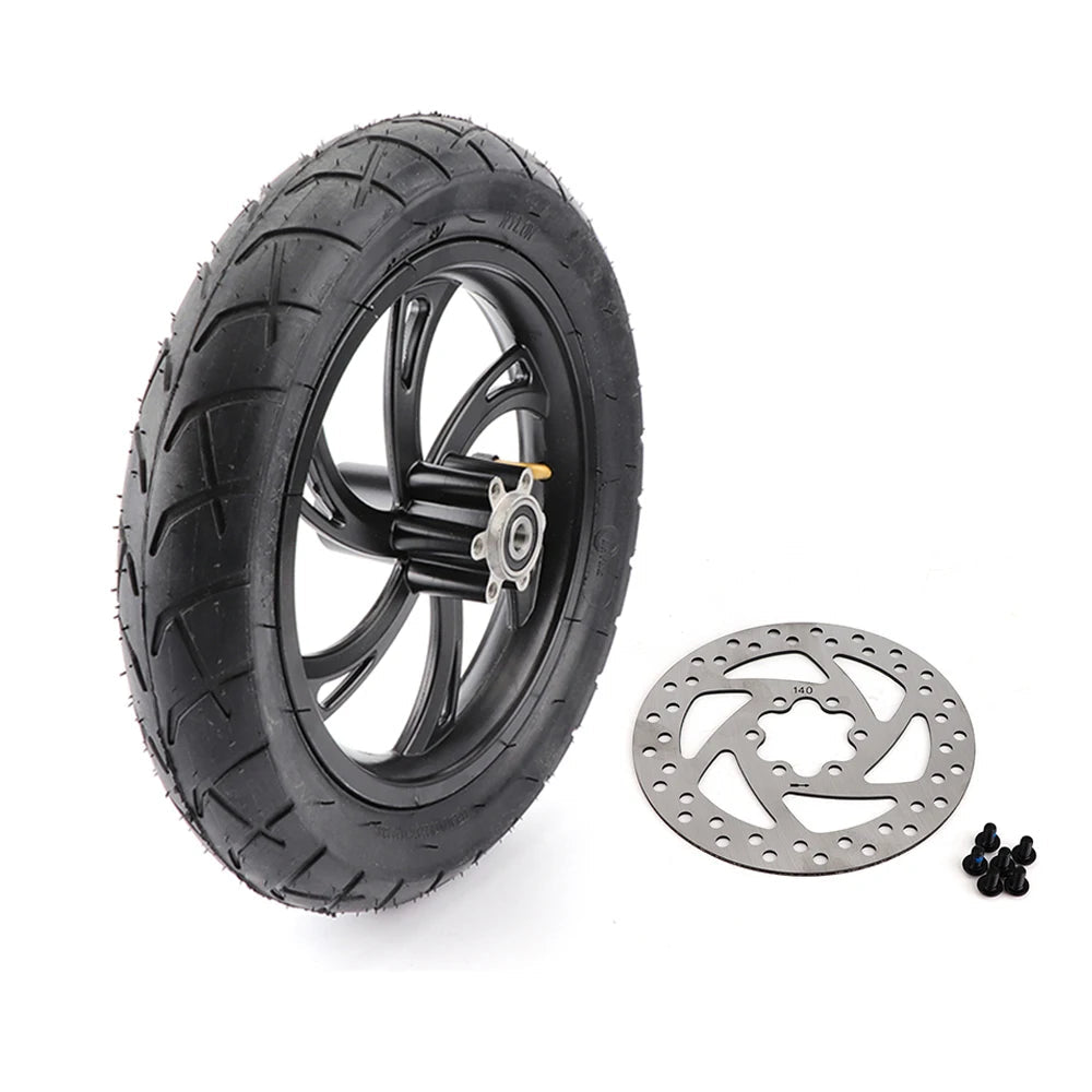 Electric Scooter 12 Inch Front Wheel 12 1/2X2 1/4 Tire Inner Tube Aluminum Rim With Brake Disc For E-bikes Folding Bicycles Bike AXSSIBLZ