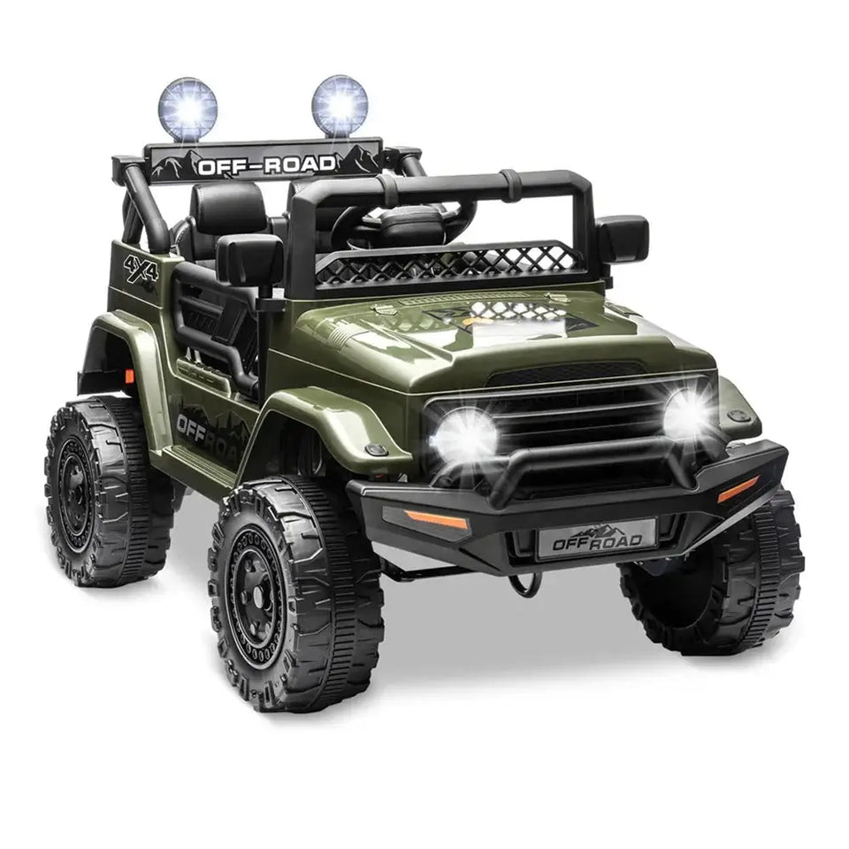 12V 3-8 Years Kids Ride On Car with 2 Seater Electric Vehicle Toy Truck w/Remote Control Rechargeable Christmas Gift AXSSIBLZ