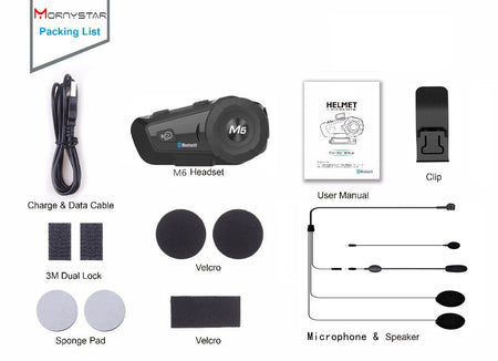 1000m Bluetooth Intercom Motorcycle Helmet Headsets for Rider BT Wireless Walkie Talkie Moto Stereo Interphone MP3 GPS FM Radio AXSSIBLZ