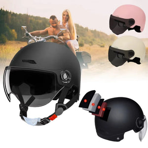 Motorcycle Helmet for Men Women Classic Retro Scooter Vintage Half Helmet Ultralight Cycling MTB Bike Bicycle Motorcycle Helmets AXSSIBLZ