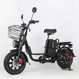 60V Monster Electric Bike 16inch 009Large Battery Long Range Courier Food Delivery Electric Bicycle Cargo Ebike AXSSIBLZ